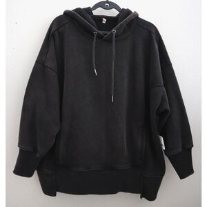 FP Movement OB1632414 WMN Sz XS Black Combo Sprint To The Finish Logo Hoodie